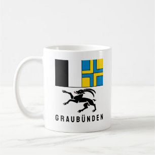 Mug Drapeau du canton de Graubünden, Suisse