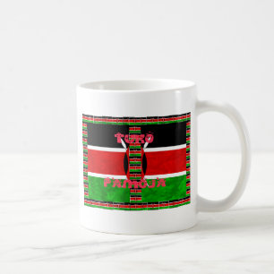 Mug Drapeau du Kenya : Tuko Pamoja - Design d'art de l