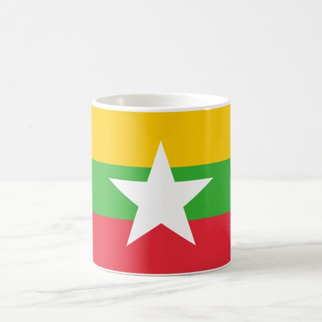Mug Drapeau du Myanmar (Birmanie) (Centre)