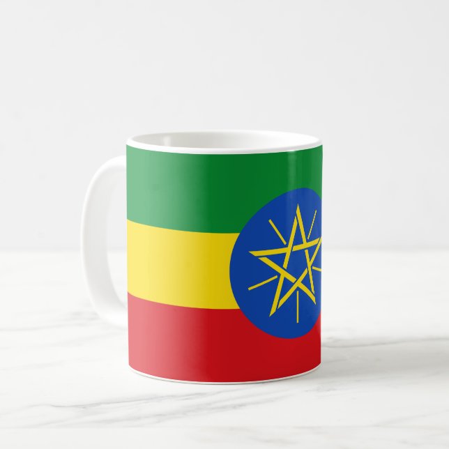Mug Drapeau éthiopien (Devant gauche)