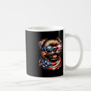 Mug Drapeau Griffon Amoureux des chiens Us 4 juillet P