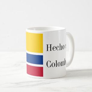 Mug Drapeau Hecho en Colombie 