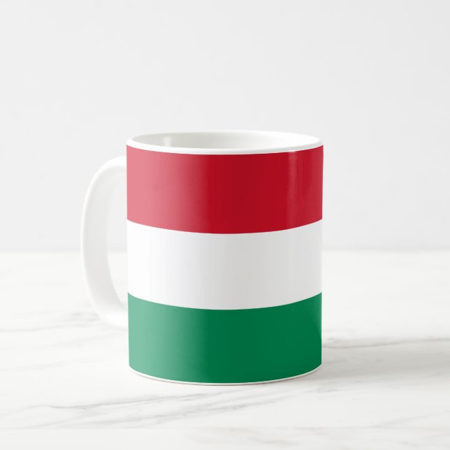 Mug Drapeau (hongrois) de la Hongrie (Devant gauche)
