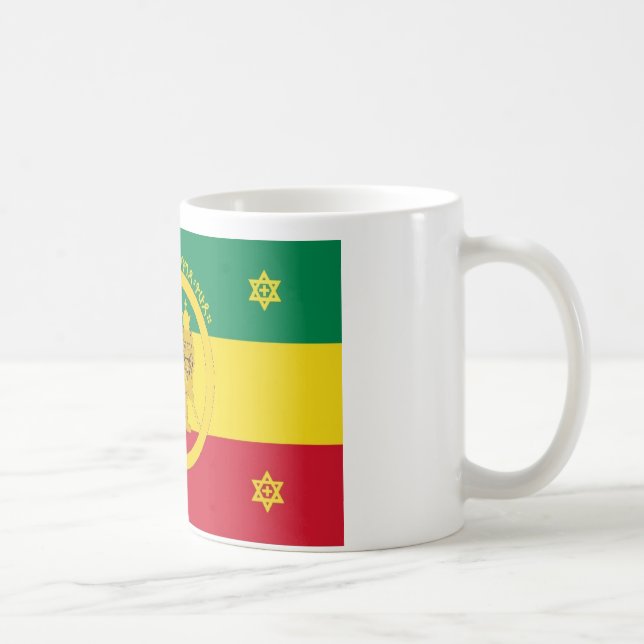 Mug Drapeau impérial de l'Ethiopie - règne de Haile (Droite)