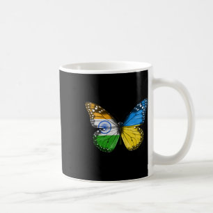 Mug Drapeau indien ukrainien papillon Inde Ukraine