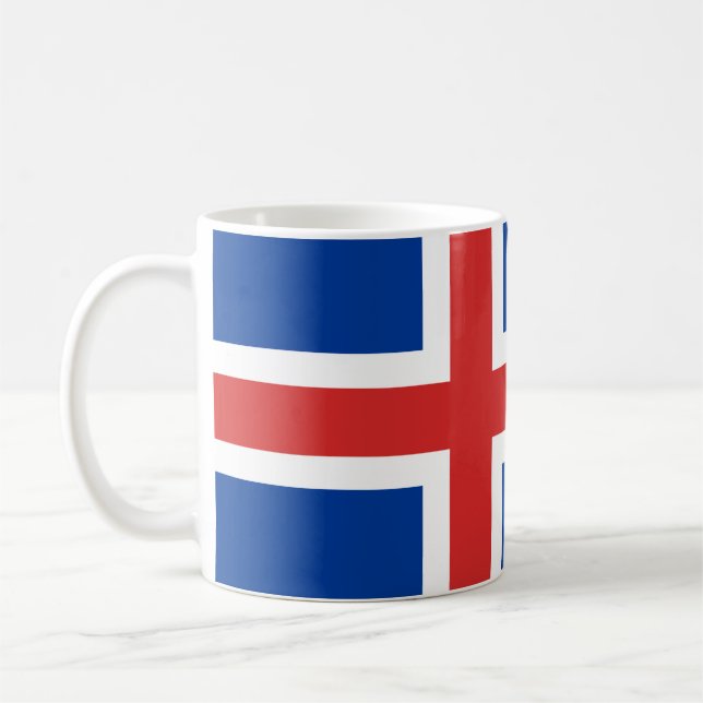 Mug Drapeau (islandais) de l'Islande (Gauche)
