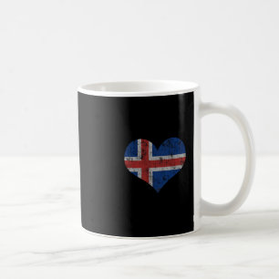 Mug Drapeau Islande Islandais Amour Cœur Maison Vacanc