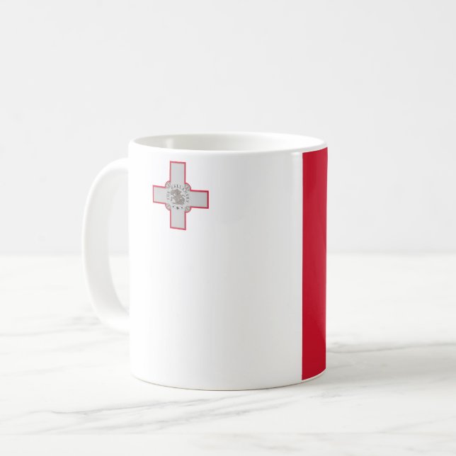 Mug Drapeau (maltais) de Malte (Devant gauche)