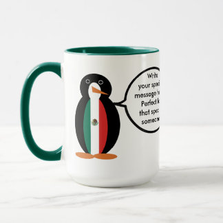 Mug Drapeau Mexicain Parlant Mme Penguin Combo
