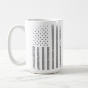 Mug Drapeau moderne stylisé noir USA, Abstrait