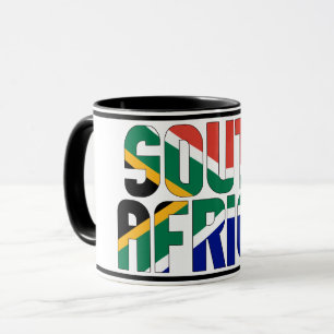 Mug Drapeau national Afrique du Sud Café patriotique