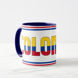 Mug Drapeau national de Colombie Café patriotique