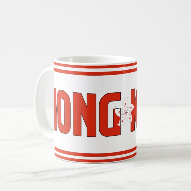 Mug Drapeau national de Hong Kong patriotique (Devant gauche)