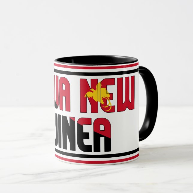 Mug Drapeau national de Papouasie-Nouvelle-Guinée Café (Devant droit)