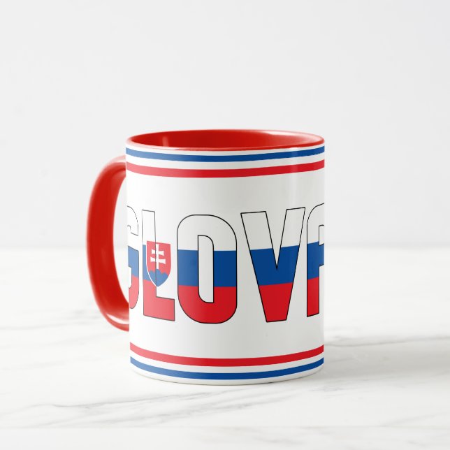 Mug Drapeau national de Slovénie Café patriotique (Devant gauche)