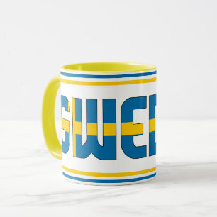 Mug Drapeau national de Suède Café patriotique