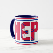 Drapeau national des Îles du Népal Café patriotiqu