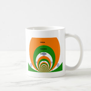 Mug Drapeau national indien design avec "Hakuna Mat