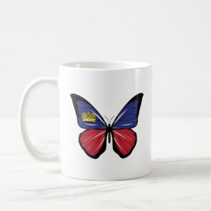 Mug Drapeau papillon du Liechtenstein