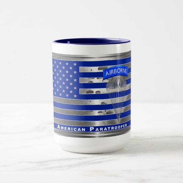 Mug Drapeau Parachutiste américain spécialement conçu (Centre)