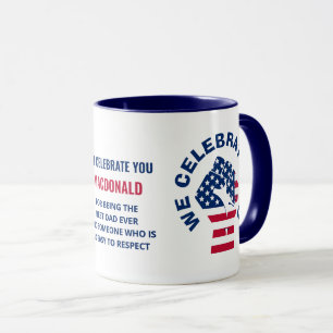 Mug Drapeau patriotique américain CÉLÉBRER PÈRE