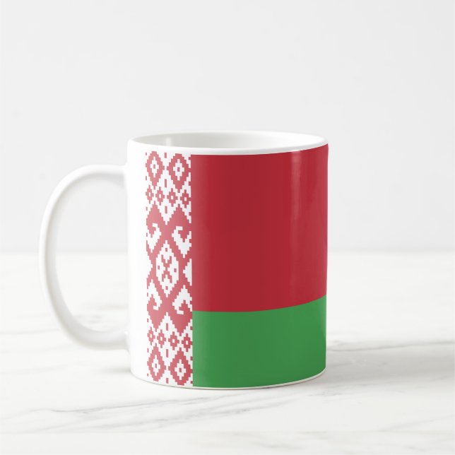 Mug Drapeau patriotique biélorusse (Gauche)