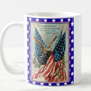 Mug Drapeau patriotique du 4 juillet Eagle USA