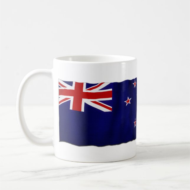 Mug Drapeau patriotique néo-zélandais pour Kiwis (Gauche)