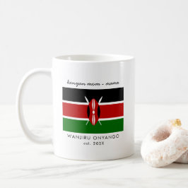 Mug Drapeau Personnalisé Kenyan Maman Mama Kenya