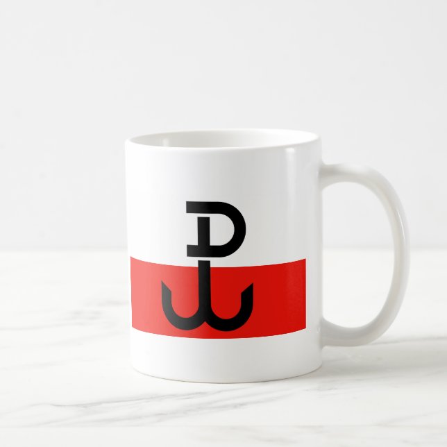 Mug Drapeau polonais de résistance (Droite)