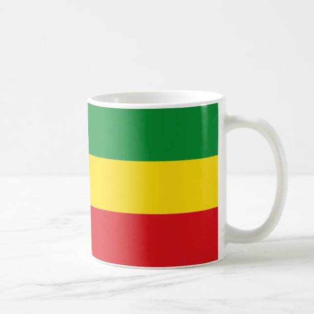 Mug Drapeau rastafarien Rasta Ethiopie (Droite)