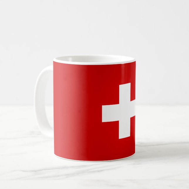 Mug Drapeau suisse Cool (Devant gauche)