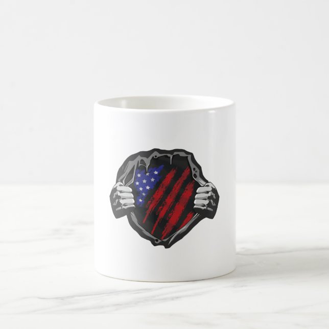 Mug Drapeau superhero USA (Centre)