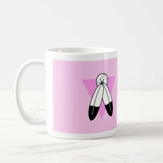 Mug Drapeau Triangle Rose Two-Spirit (Gauche)