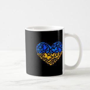 Mug Drapeau ukrainien Paix Drapeau ukrainien Papillon