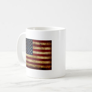 Mug Drapeau USA / Grunged