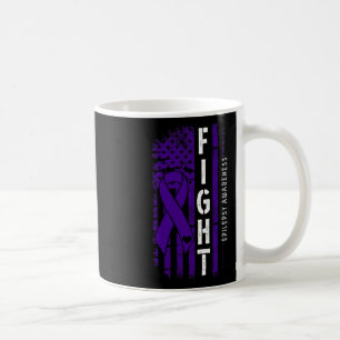 Mug Drapeau Usa Perdu Ribbon Violet Combattre Epilepsi