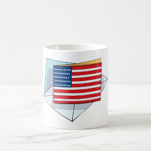 Mug Drapeau USA Sur Carte