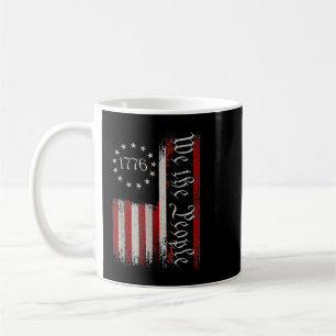 Mug Drapeau vintage Américain 1776 Nous Le Peuple Indé