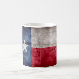 Mug Drapeau vintage patiné d'état du Texas