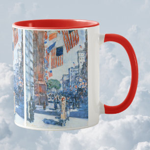 Mug Drapeaux Cinquième Avenue par Childe Hassam, Art V
