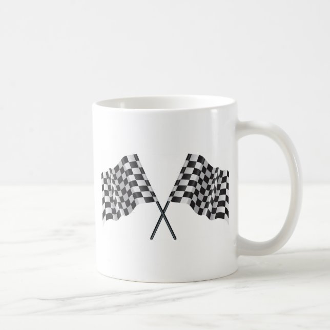 Mug drapeaux croisés checkered (Droite)