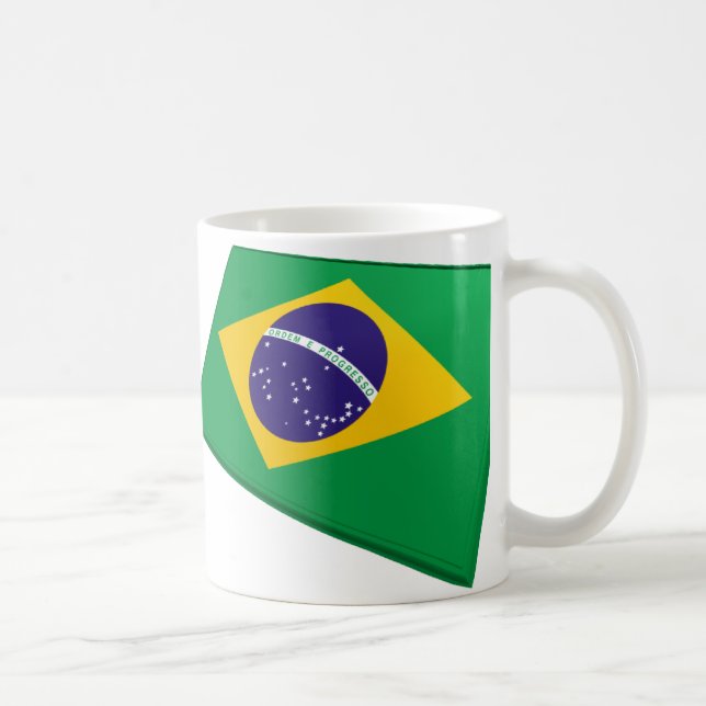 Mug Drapeaux des USA et du Brésil (Droite)