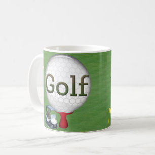 Mug Drapeaux du panier composite Golf