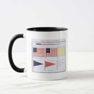 Mug Drapeaux et fanions maritimes américains, d'un