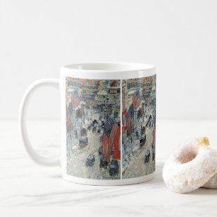 Mug Drapeaux sur la 57ème rue par Frederick Childe Has