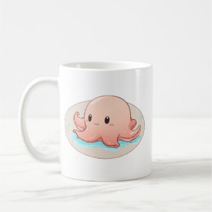 Mug Drawing of a rose Baby Octopus