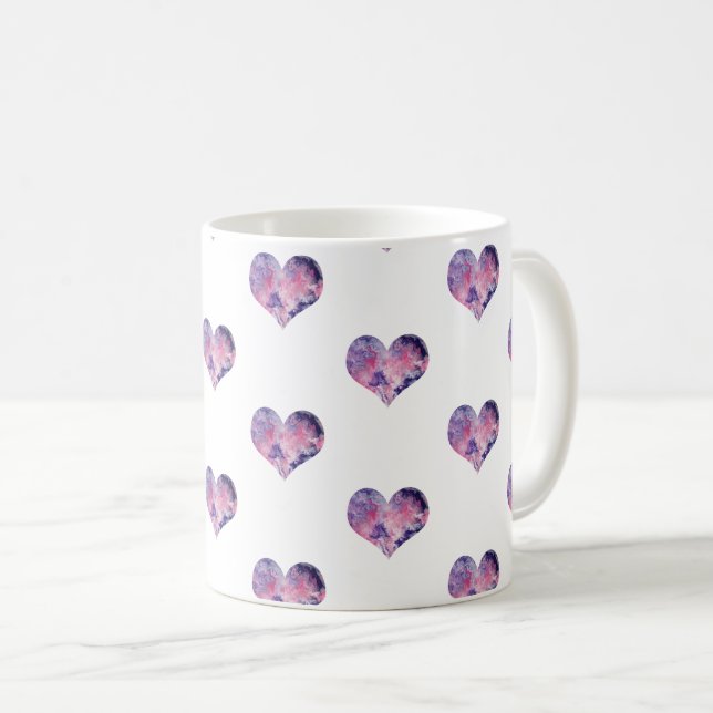 Mug Dreamy Pink Heart Motif - (Devant droit)