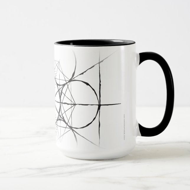 Mug Drinkware du cube de Metatron sacré artistique de (Droite)