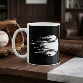 Mug Dripping Baseball Design for Bold Sports Fans